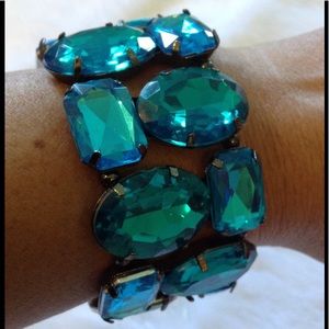 Blue Stone Stretchy Bracelet